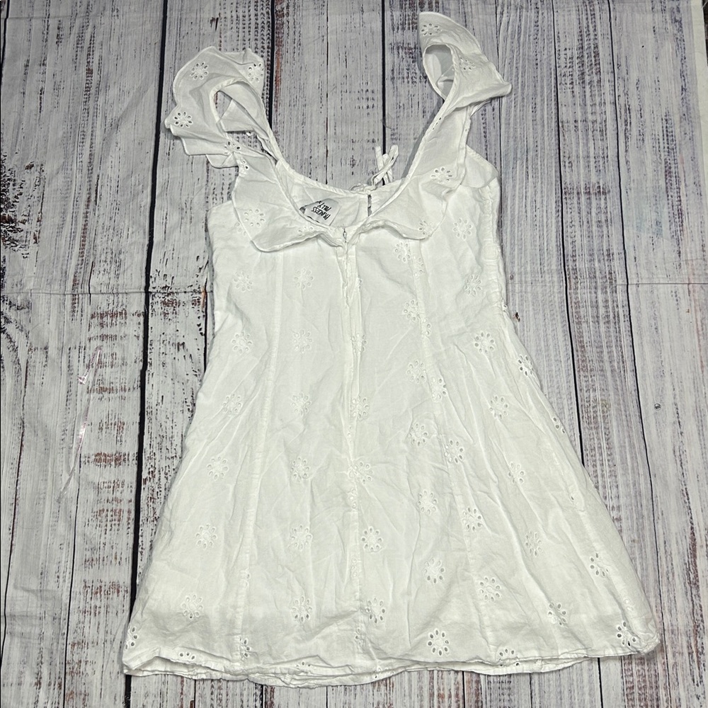 Besiana Cotton Broderie Anglaise Mini Sundress - Picture 6 of 7